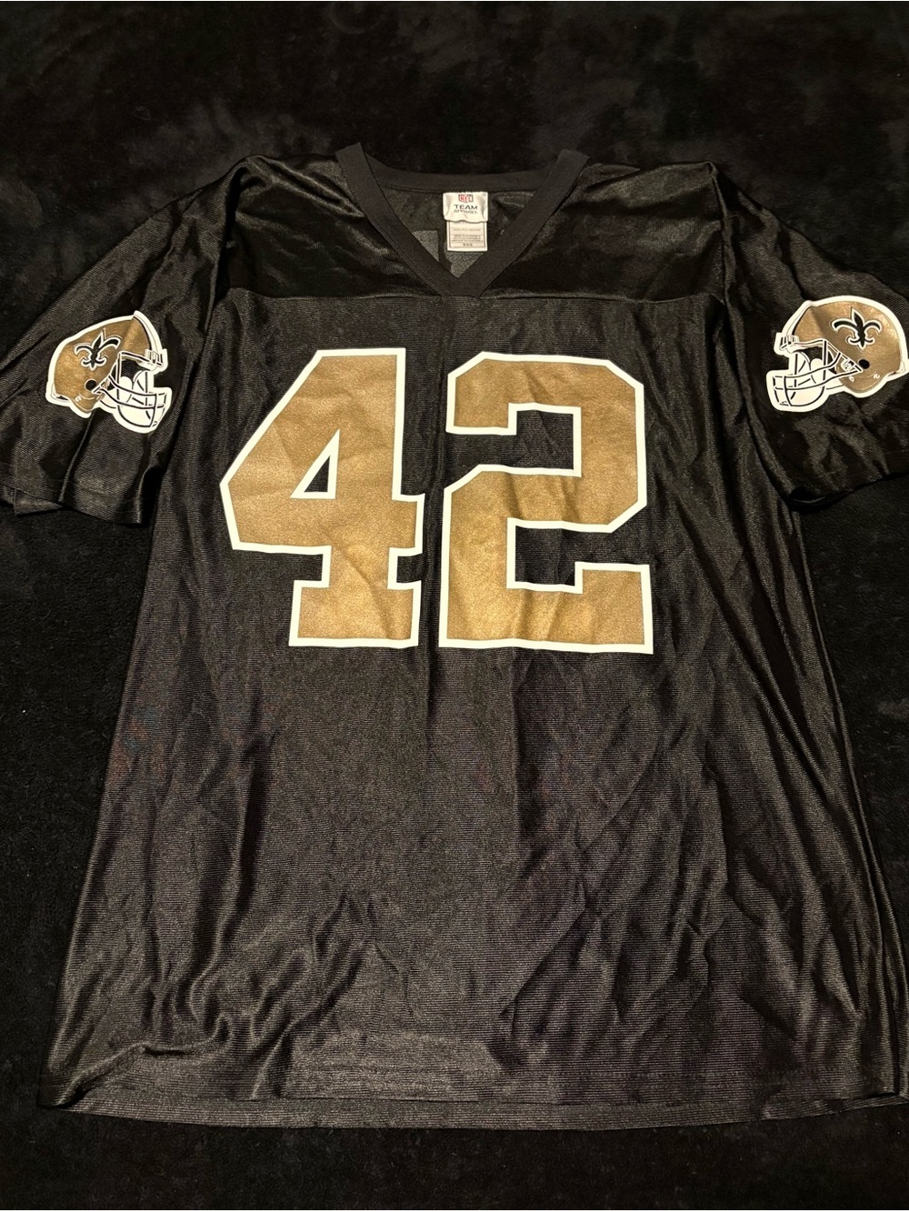 New Orleans Saints x NFL Apparel x Darren Sharper #42 jersey med 29” x 22” - Picture 2 of 11
